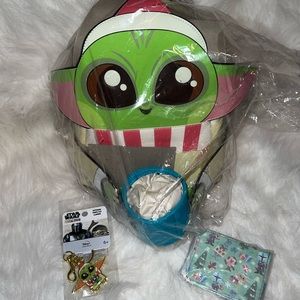 Loungefly Christmas Grogu Baby Yoda mini backpack set